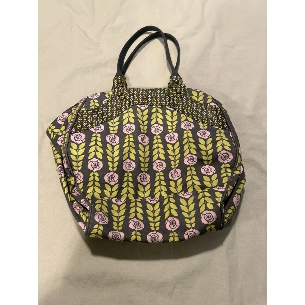 Petunia Pickle Bottom Wistful Weekender Tote Floral Diaper Bag Spring RARE XL